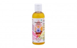 SimPure Flaxseed Oil 100% Pure Un-Refined  Plastic Bottle  100 millilitre